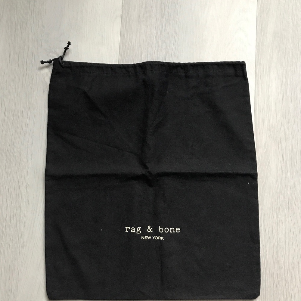 RAG & BONE BLACK SQUARE POUCH DUSTBAG STORAGE